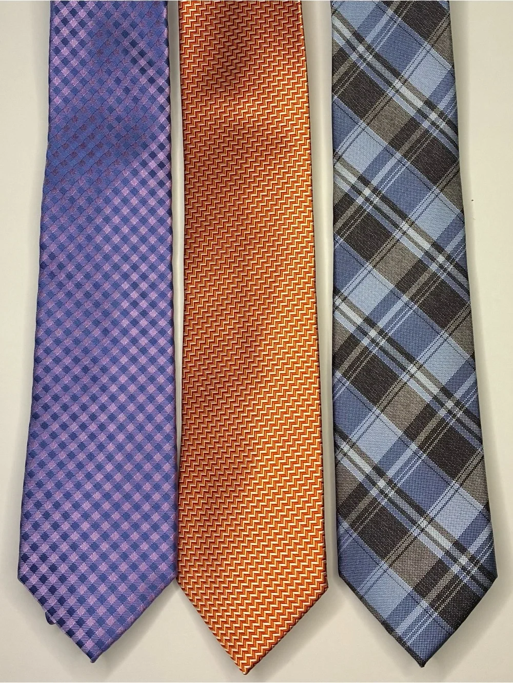 3 MICHAEL KORS SILK DESIGNER MENS NECKTIES Plaid, Geometric